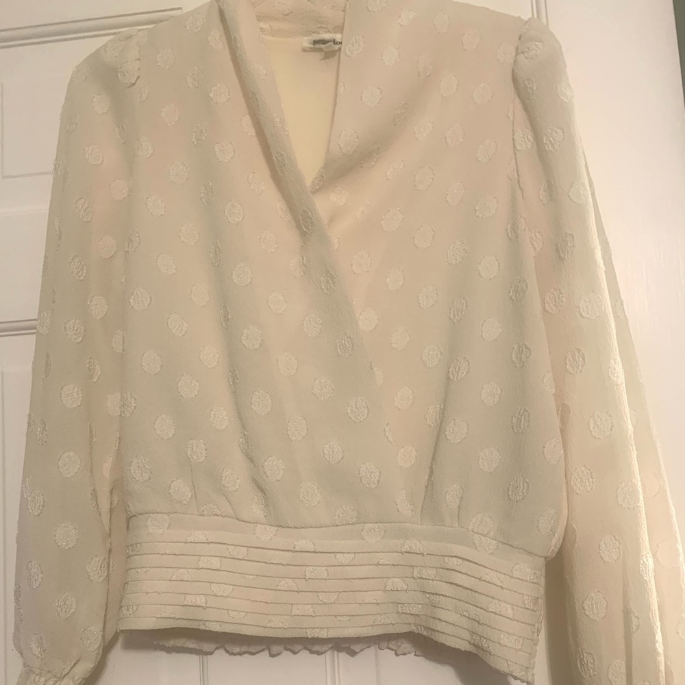 Heartloom Cream Textured Blouse